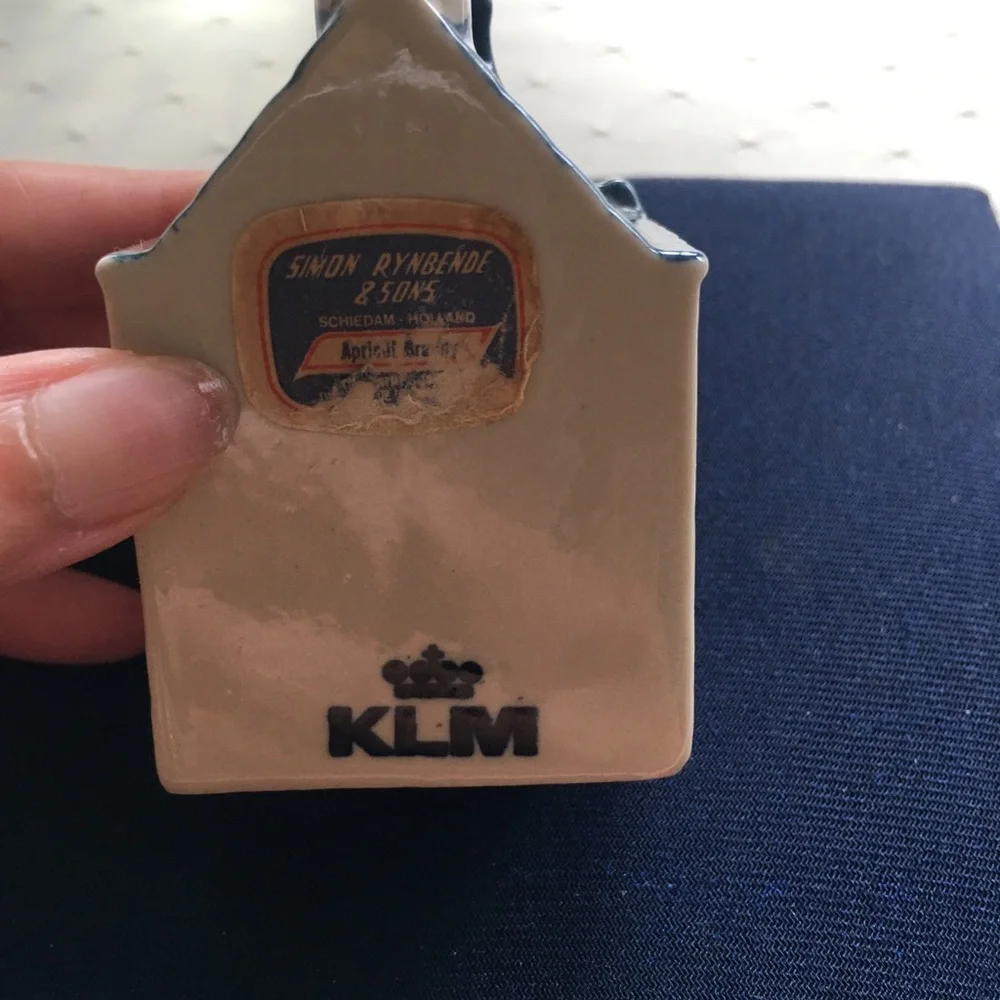 Blue and White Delft Ceramic House-KLM Minis